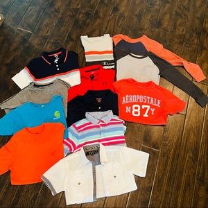 Youth Boys 12 piece bundle. Includes Under Armour Aeropostale Carhart champions
